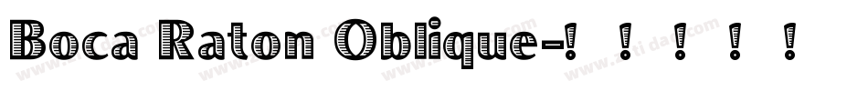 Boca Raton Oblique字体转换